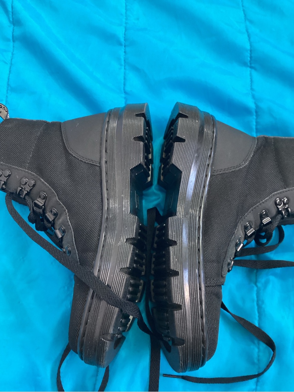 Dr martens Women's Black Lace-Up Combat Boots - Picture 5 of 8